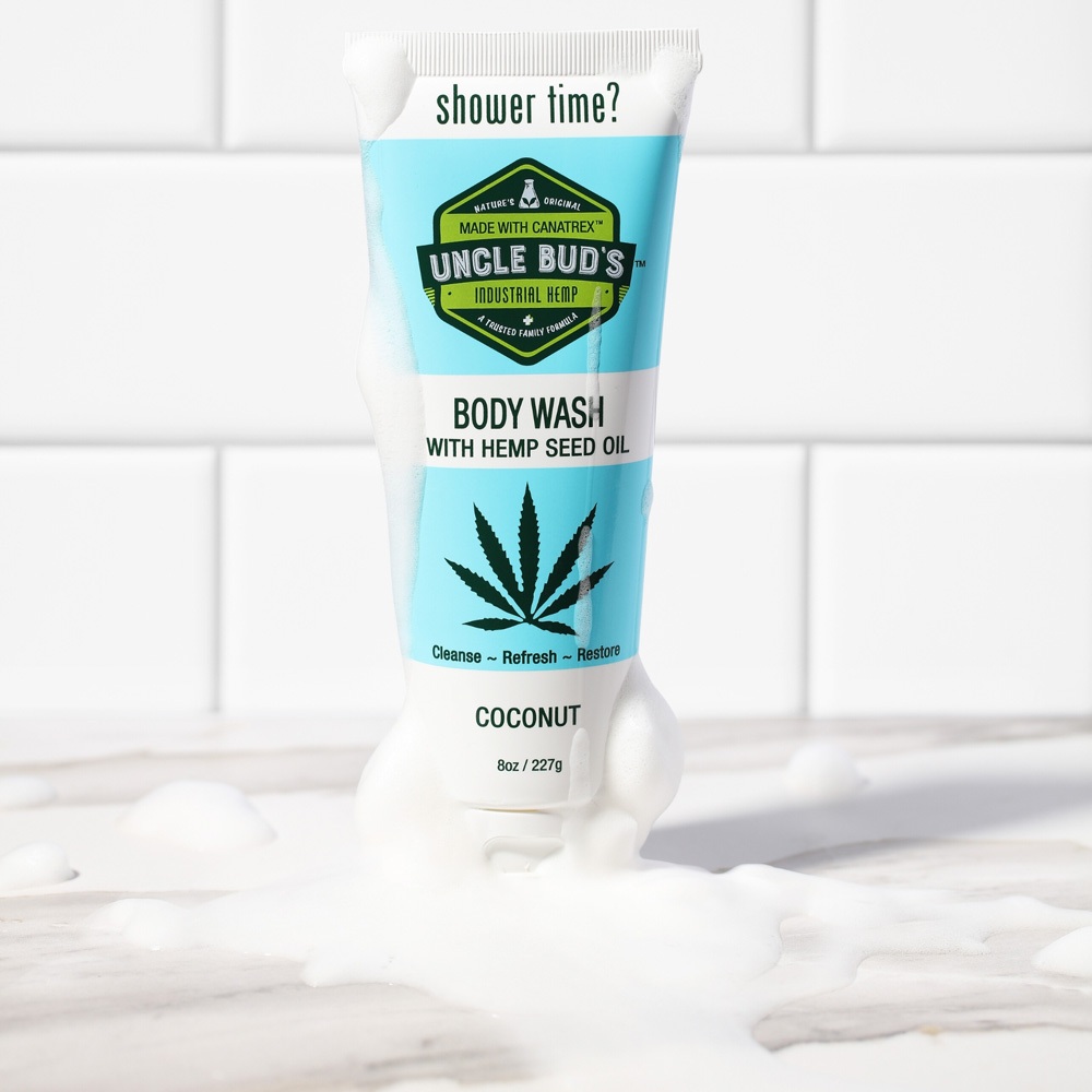 Uncle Bud’s Hemp Body Wash to wash away the holiday stress